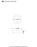 Brass Escutcheon Plate for KS8198DL