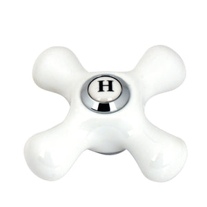 Porcelain Cross Handle (Hot Side)