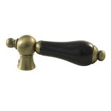 Duchess Black Porcelain Lever Handle