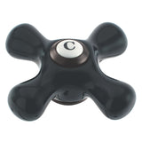 Duchess Black Porcelain Cross Handle (Cold Side)