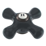Duchess Black Porcelain Cross Handle (Hot Side)