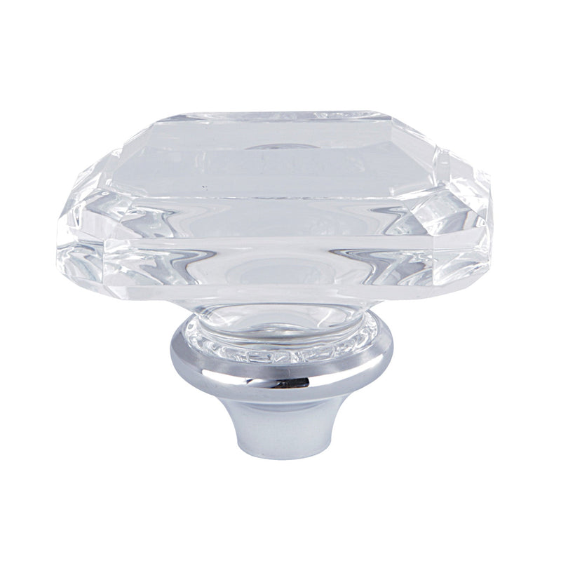 Crystal Rectangular Knob Handle
