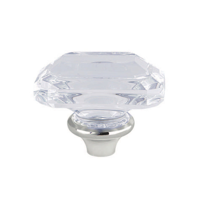Crystal Rectangular Knob Handle