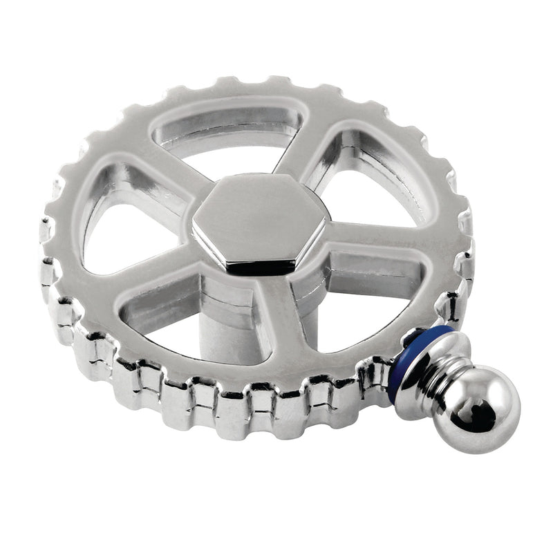 Fuller Brass Industrial Style Machine Gear Wheel Handle (Cold Side)