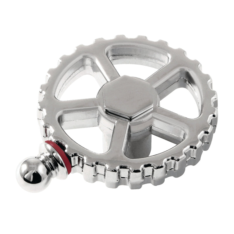 Fuller Brass Industrial Style Machine Gear Wheel Handle (Hot Side)