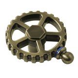 Fuller Brass Industrial Style Machine Gear Wheel Handle (Cold Side)