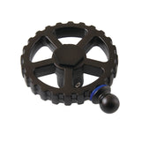 Fuller Brass Industrial Style Machine Gear Wheel Handle (Cold Side)