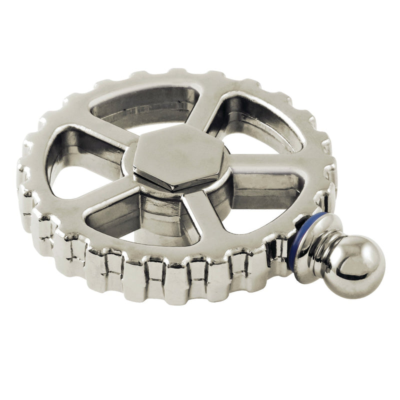 Fuller Brass Industrial Style Machine Gear Wheel Handle (Cold Side)