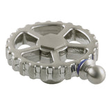 Fuller Brass Industrial Style Machine Gear Wheel Handle (Cold Side)