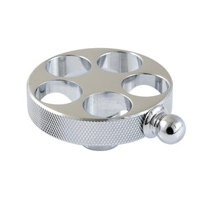 Wendell Brass Knurled Wheel Handle