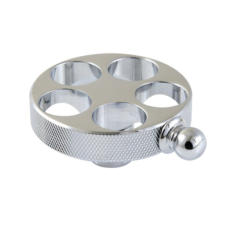 Wendell Brass Knurled Wheel Handle