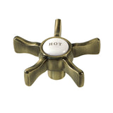Hamilton Brass Cross Handle (Hot Side)