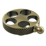 Webb Brass Knurled Wheel Handle