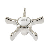 Hamilton Brass Cross Handle (Hot Side)