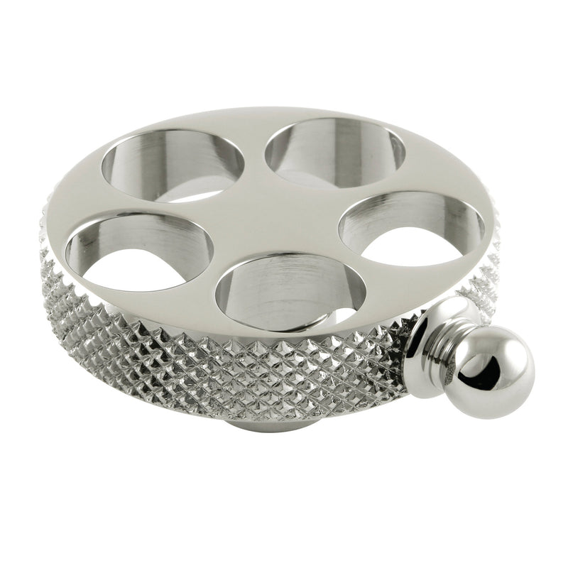 Webb Brass Knurled Wheel Handle