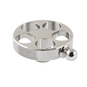 Wendell Brass Knurled Wheel Handle