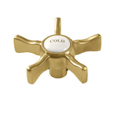 Hamilton Brass Cross Handle (Cold Side)