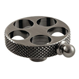 Webb Brass Knurled Wheel Handle