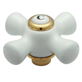 Porcelain Cross Handle (Cold Side)