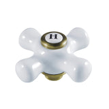 Porcelain Cross Handle (Hot Side)
