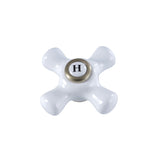 Porcelain Cross Handle (Hot Side)