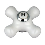 Porcelain Cross Handle (Hot Side)
