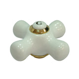 Porcelain Cross Handle (Cold Side)