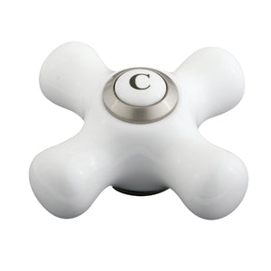 Porcelain Cross Handle (Cold Side)