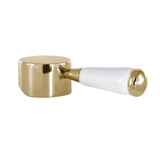 Paris Brass with Porcelain Lever Handle
