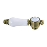 Brass with Porcelain Lever Handle (Hot Side)