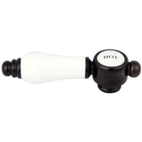 Brass with Porcelain Lever Handle (Hot Side)
