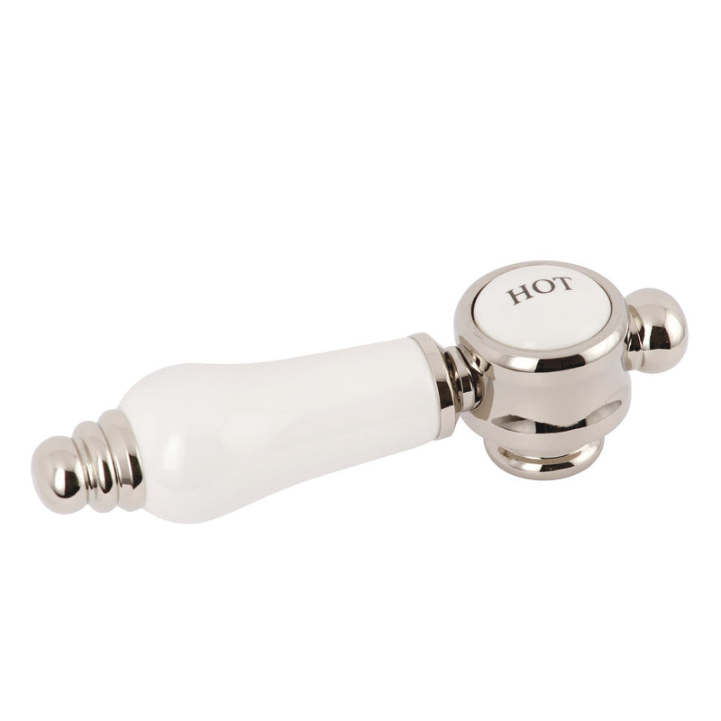 Brass with Porcelain Lever Handle (Hot Side)