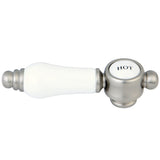 Brass with Porcelain Lever Handle (Hot Side)