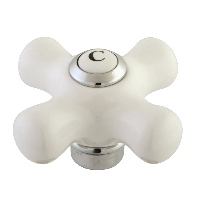 Porcelain Cross Handle (Cold Side)