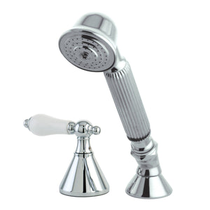 Deck Mount Hand Shower with Diverter for Roman Tub Faucet