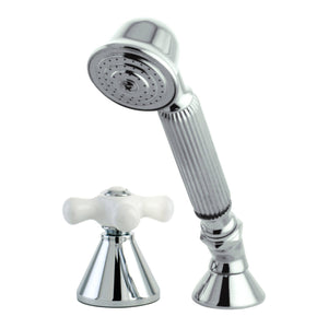 Deck Mount Hand Shower with Diverter for Roman Tub Faucet