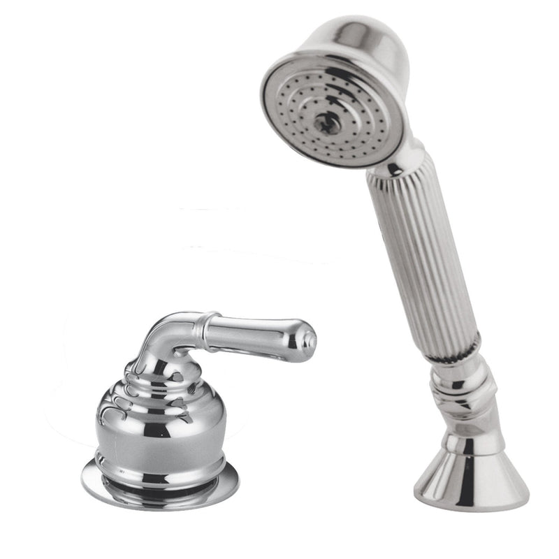 Deck Mount Hand Shower with Diverter for Roman Tub Faucet