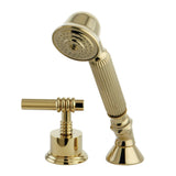 Deck Mount Hand Shower with Diverter for Roman Tub Faucet
