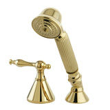 Deck Mount Hand Shower with Diverter for Roman Tub Faucet