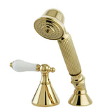 Deck Mount Hand Shower with Diverter for Roman Tub Faucet