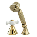 Deck Mount Hand Shower with Diverter for Roman Tub Faucet