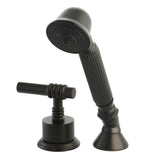 Deck Mount Hand Shower with Diverter for Roman Tub Faucet