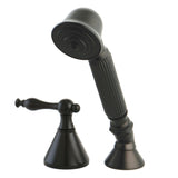 Deck Mount Hand Shower with Diverter for Roman Tub Faucet