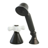 Deck Mount Hand Shower with Diverter for Roman Tub Faucet