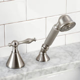 Deck Mount Hand Shower with Diverter for Roman Tub Faucet