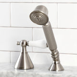 Deck Mount Hand Shower with Diverter for Roman Tub Faucet