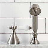 Deck Mount Hand Shower with Diverter for Roman Tub Faucet