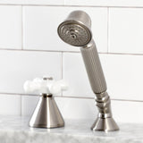 Deck Mount Hand Shower with Diverter for Roman Tub Faucet