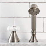 Deck Mount Hand Shower with Diverter for Roman Tub Faucet