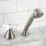 Deck Mount Hand Shower with Diverter for Roman Tub Faucet